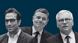 Carlos Cuerpo, Paschal Donohoe et Rimantas Šadžius.