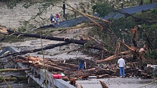 Las inundaciones en Texas. Foto de AP del 6 de julio de 2025.