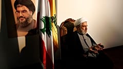 نعيم قاسم في الضاحية الجنوبية لبيروت، لبنان، يوم الثلاثاء 2 يونيو/حزيران 2009. 