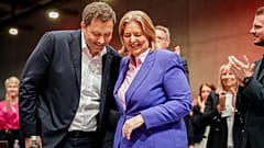 Vize-Kanzler Lars Klingbeil (SPD) und Ministerin Bärbel Bas (SPD) in Berlin