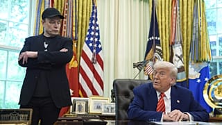 Elon Musk és Donald Trump májusban az Ovális Irodában