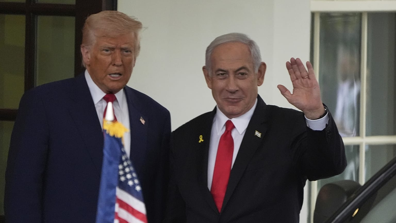 Benjamin Netanjahu áprilisi látogatásán Donald Trumpnál a Fehér Házban