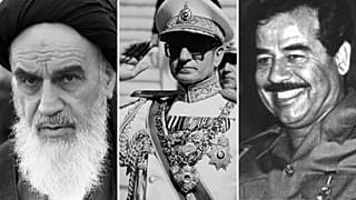Khomeini, Pahlavi és Szaddám