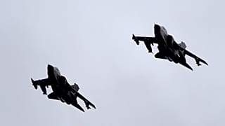 Tornado combat aircraft of the German air force's reconnaissance squadron 51 pictured at the air base in Jagel, 1 December, 2015