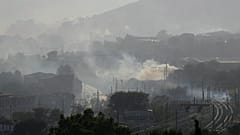 Air and rail traffic has been disrupted by the fires around Marseille.