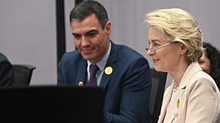 Pedro Sánchez y Ursula von der Leyen