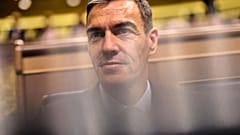 Pedro Sánchez s'exprime au Congrès des députés le 9 juillet 2025 sur les affaires de corruption présumée du PSOE.