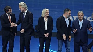 A Patrióták Európáért (PfE) vezetői februári madridi csúcstalálkozójukon