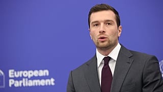 Jordan Bardella es el presidente del grupo Patriotas por Europa en el Parlamento Europeo