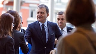AK Parti Sözcüsü Ömer Çelik, Türkiye Avrupa Birliği Bakanlığı yaptığı dönem Brüksel'de, 10 Mayıs 2017