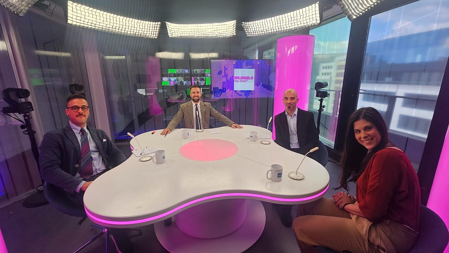 Alessio Dell'Anna con Fabio Fantozzi, Eleonora Vasques e Paolo Tani.