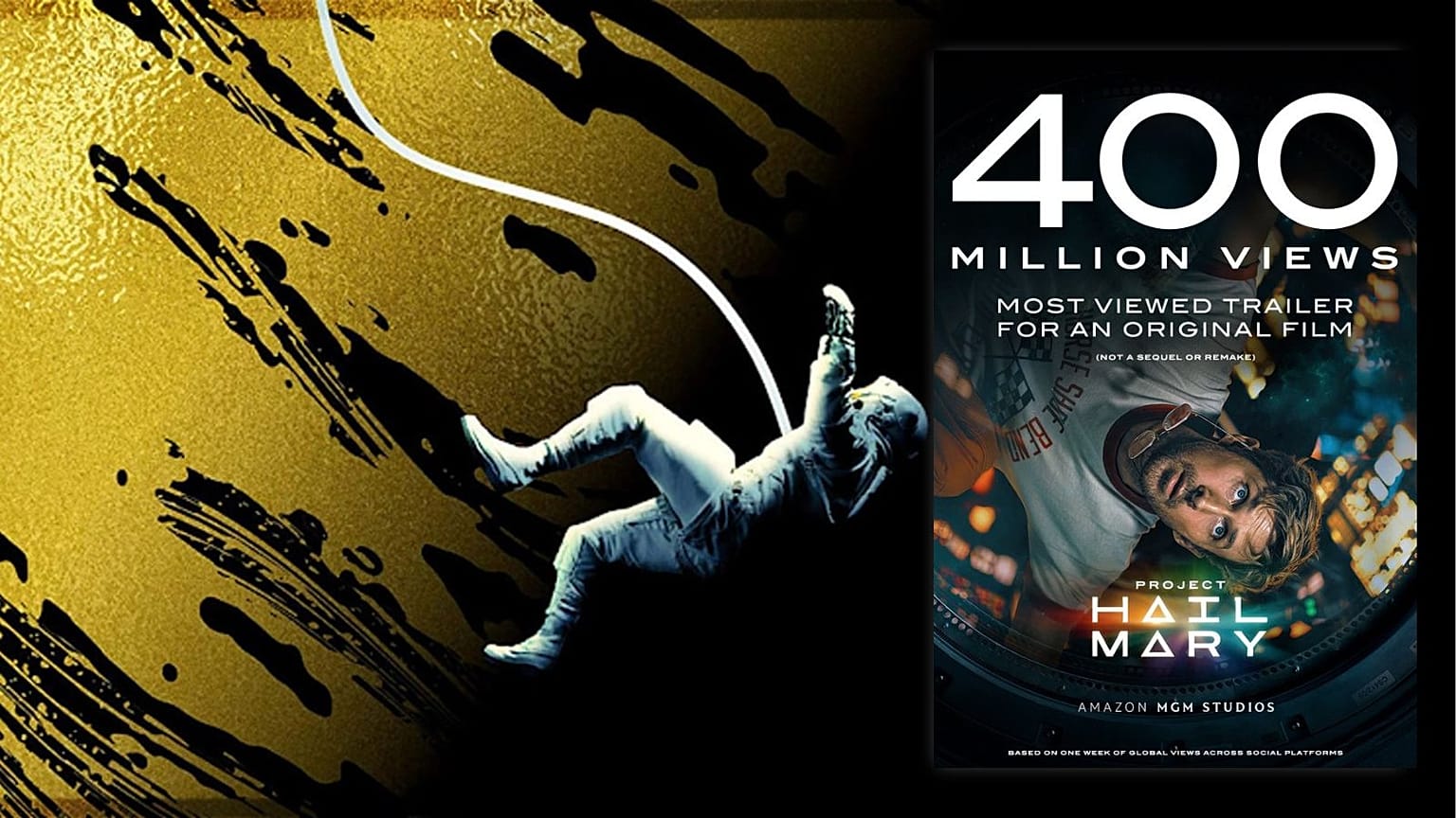Espace / L'Odyssée des bandes-annonces : La bande-annonce du "Projet Hail Mary" de Ryan Gosling bat le record de visionnage