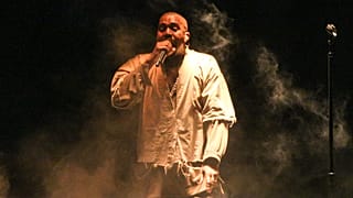 Slovakian music festival Rubicon featuring Kanye ‘Ye’ West cancelled. Pictured: Kanye West performs during FYF Fest - 2015