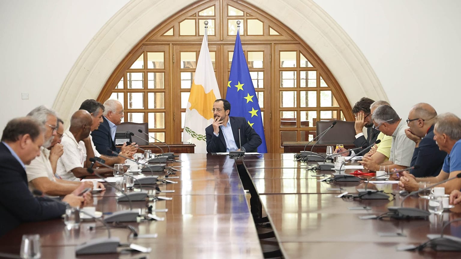 Η συνάντηση στο Προεδρικό Μέγαρο