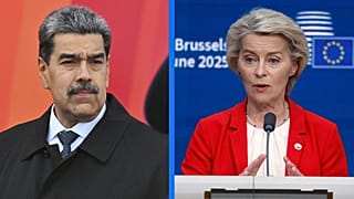 Nicolás Maduro y Ursula von der Leyen, fotos de archivo.