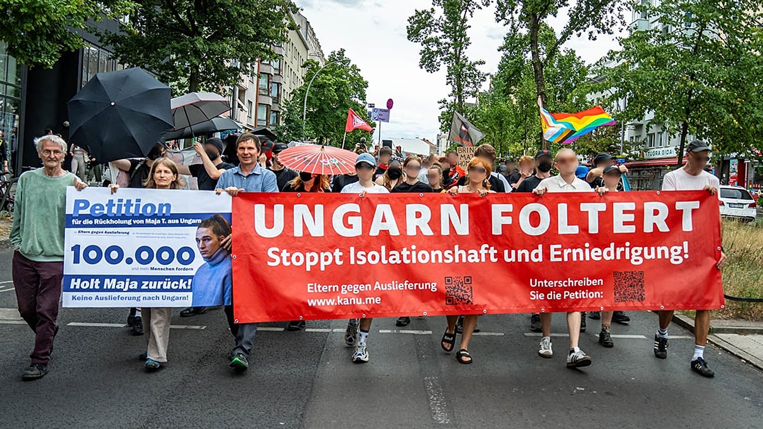 "Magyarország embereket kínoz" - berlini baloldali tüntetés Maja F.-ért