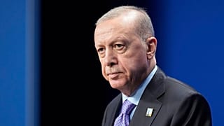 Recep Tayyip Erdogan török elnök sajtótájékoztatót tart