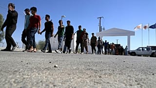 Μετανάστες σε κέντρο υποδοχής στην Κύπρο - φώτο αρχείου