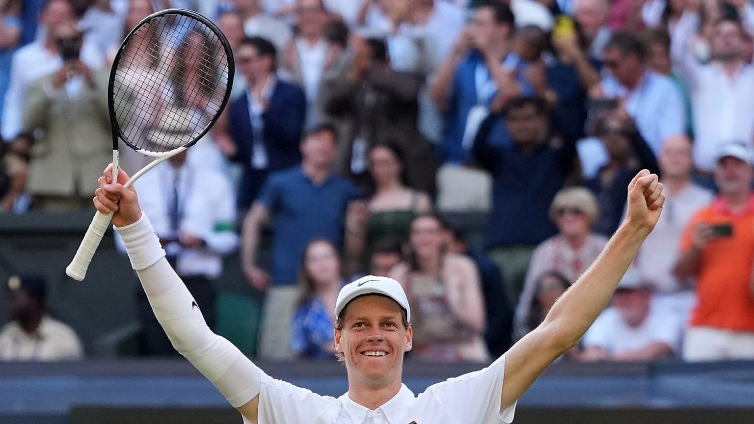 Primeiro triunfo de Sinner em Wimbledon