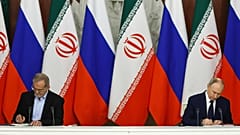 مسعود پزشکیان و ولادیمیر پوتین در ژانویه ۲۰۲۵
