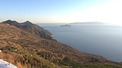 Le vignoble de l'île de Sikinos