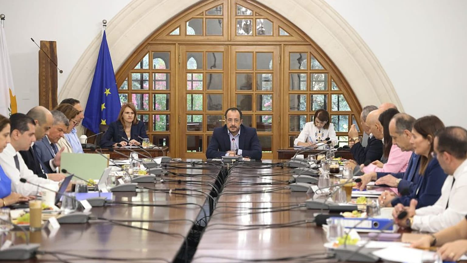 Ο Νίκος Χριστοδουλίδης στο Υπουργικό Συμβούλιο 