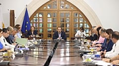 Ο Νίκος Χριστοδουλίδης στο Υπουργικό Συμβούλιο 