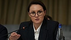 Die stellvertretende ukrainische Ministerpräsidentin Yulia Svyrydenko spricht auf dem Italy Ukraine Business Forum in Rom, 20. November 2024