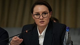 Die stellvertretende ukrainische Ministerpräsidentin Yulia Svyrydenko spricht auf dem Italy Ukraine Business Forum in Rom, 20. November 2024