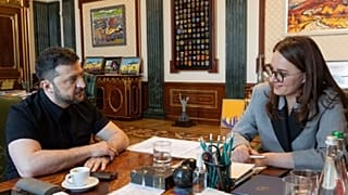 Βολοντίμιρ Ζελένσκι και Γιούλια Σβιριντένκο