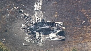 A Breaking Aviation News &amp; Videos X fiókjába feltöltött fotó a southendi repülőgép-szerencsétlenség helyszínéről