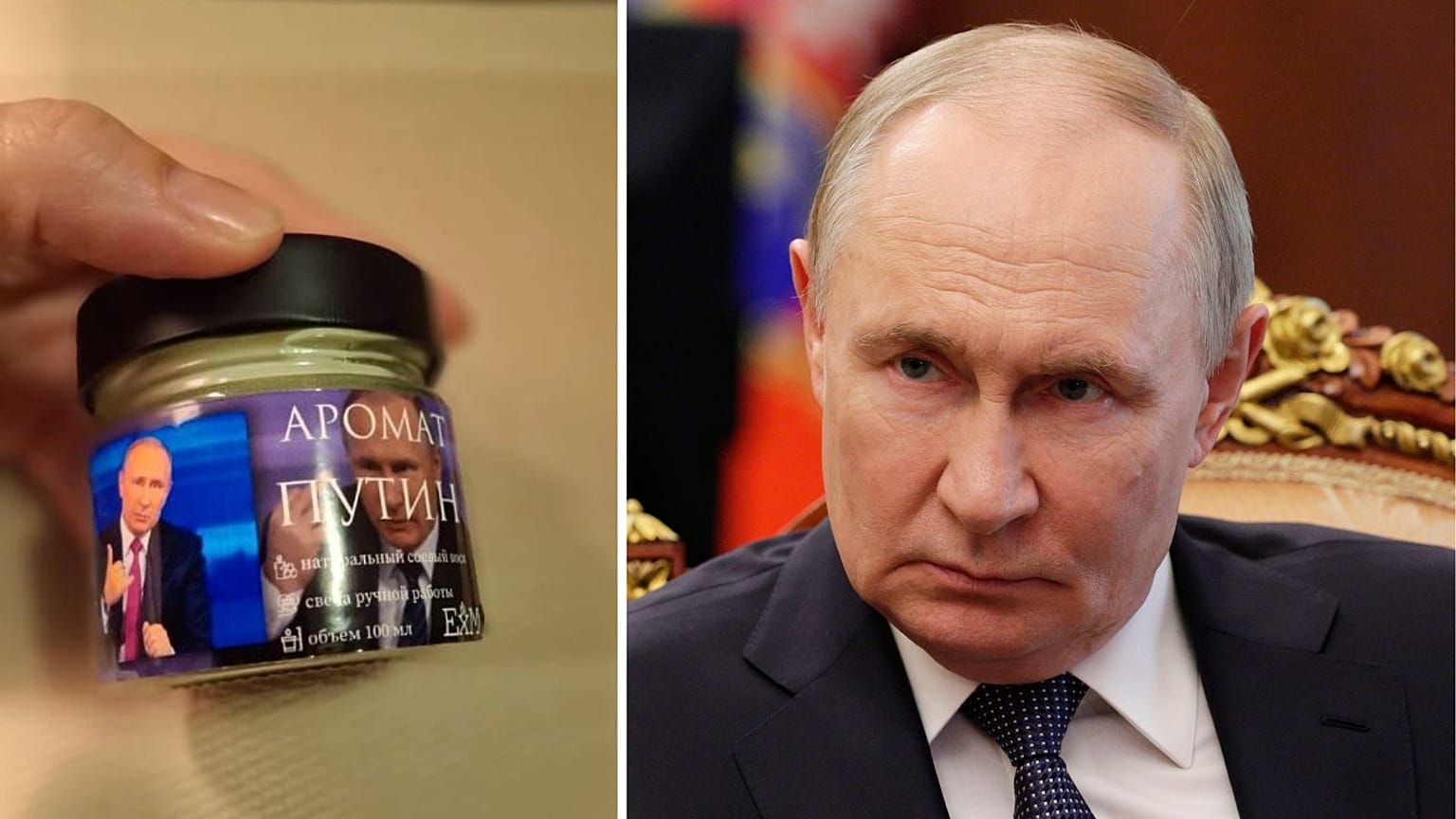 Cheira a Putin? É possível comprar velas que com o cheiro do presidente russo