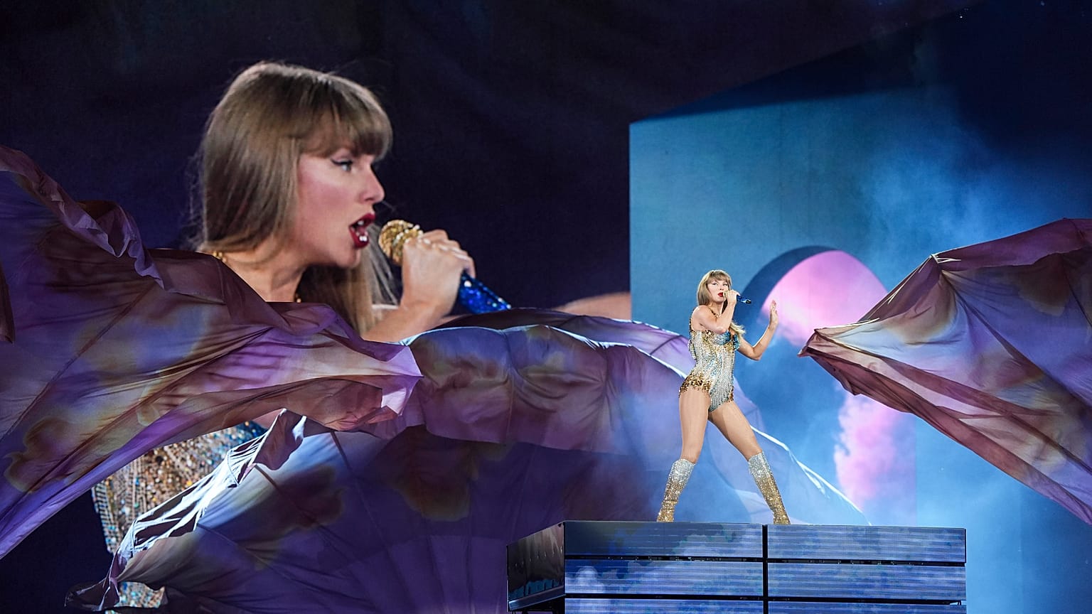 Taylor Swift durante su concierto del 6 de diciembre de 2024 en Vancouver, Canadá, durante la gira del 'Eras Tour'.