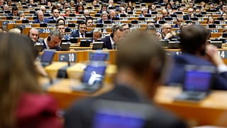 Avrupa Parlamentosu'nda bir tartışma. 