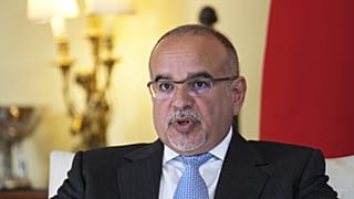 ولي عهد البحرين، الأمير سلمان بن حمد آل خليفة، لندن، الخميس 19 يونيو 2025.  