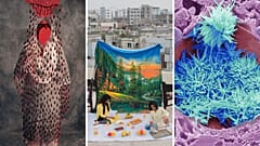 Mil cortes, de Sujata Setia; Viajes urbanos, de Mithail Afrige Chowdhury; El colesterol en el hígado, de Steve Gschmeissner.
