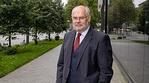 Estonia's President Alar Karis- File Friday, Aug. 27, 