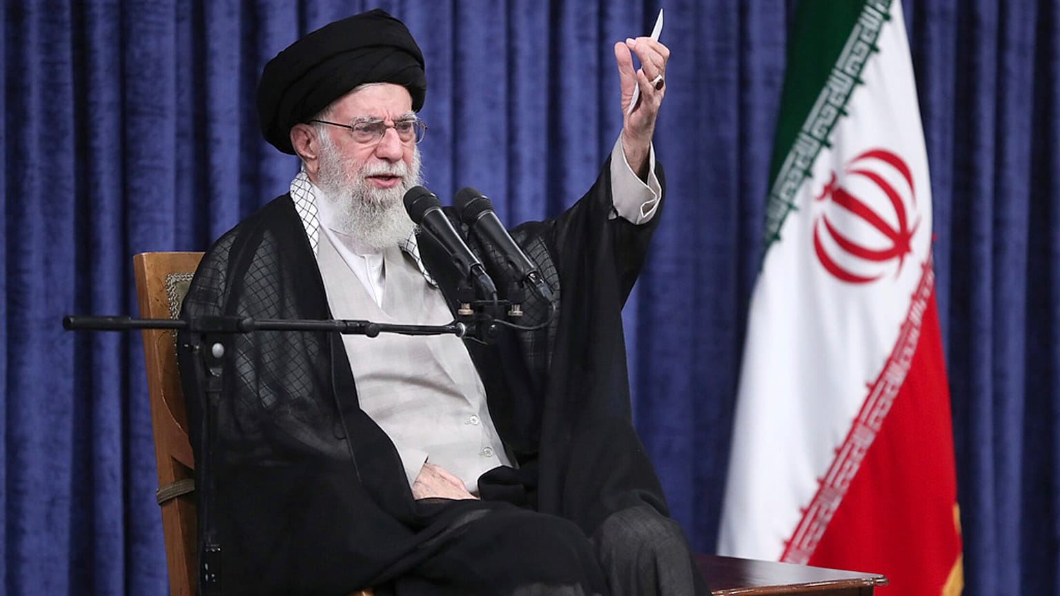 FILE: Iranian leader Ayatollah Ali Khamenei speaks in a meeting with judiciary officials in Tehran, 16 July 2025