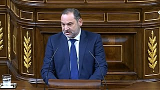 José Luis Ábalos, en una sesión plenaria del Congreso el pasado 19 de diciembre de 2023, cuando aún era diputado por el grupo parlamentario socialista.