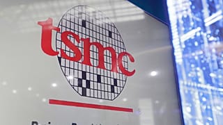 This photo shows the icon of TSMC (Taiwan Semiconductor Manufacturing Company) during the Taiwan Innotech Expo at the World Trade Center in Taipei, Taiwan, Friday, Oct. 14, 20