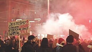 Protesty przeciwko zaostrzeniu przepisów aborcyjnych w Katowicach, fot. Małgorzata Wojtyczka