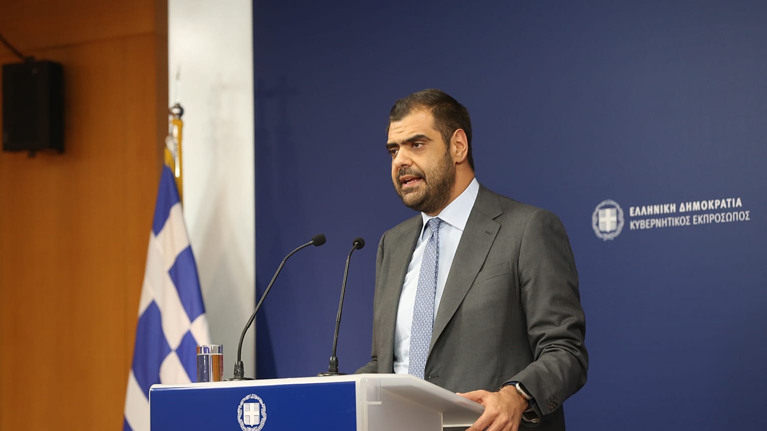 Ο Έλληνας κυβερνητικός εκπρόσωπος, Παύλος Μαρινάκης