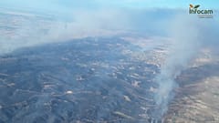 Imágenes del incendio.