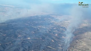 Imagens do incêndio.