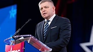 Robert Fico no CPAC, Oxon Hill, Maryland, EUA