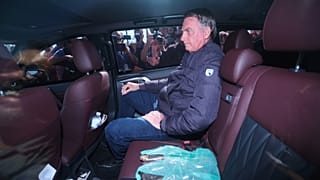 Brazil's former President Jair Bolsonaro leaves the Secretariat of Penitentiary Administration in Brasilia, 18 July, 2025
