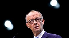 Le chef du parti chrétien-démocrate Friedrich Metz s'exprime lors d'une convention du parti CDU à Berlin, Allemagne, le lundi 6 mai 2024.