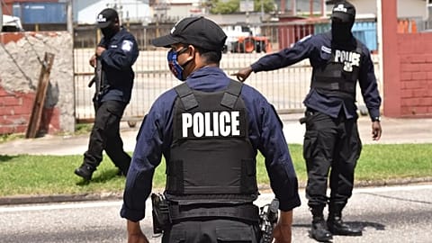Police on patrol in Trinidad and Tobago, 10 October, 2017