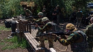 Ukrainian troops train in the Dnipropetrovsk region, 22 June, 2024