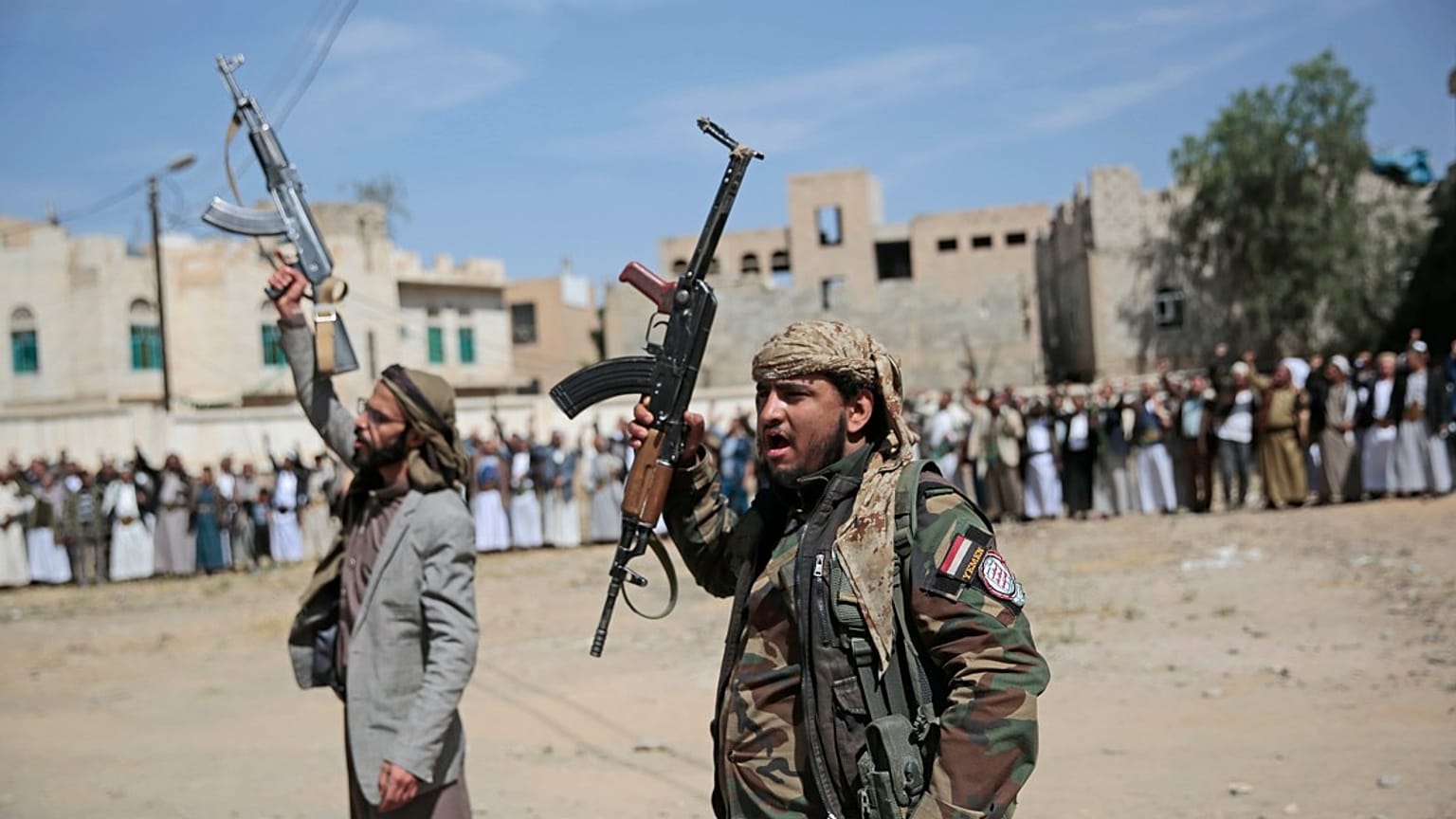 مقاتلون حوثيون، صنعاء، اليمن، الأربعاء 24 نوفمبر/تشرين الثاني 2021.  